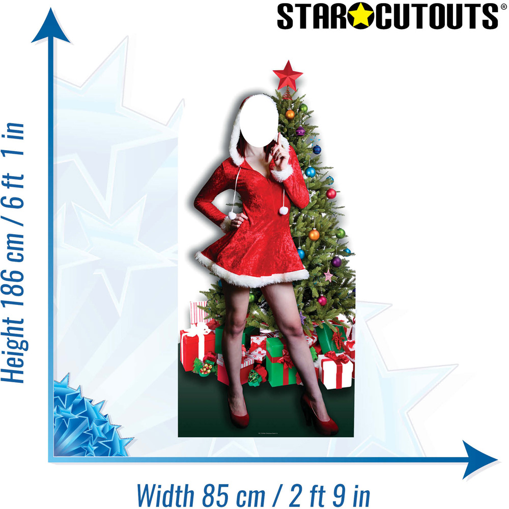 Star Cutouts Mrs Christmas Stand-In Cardboard Cutout 6.1ft Image 4