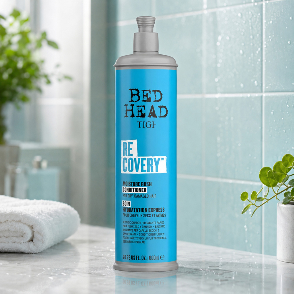 TIGI Bed Head Recovery Dry Hair Hydration Moisturising Conditioner 600ml 3 Pack Image 2
