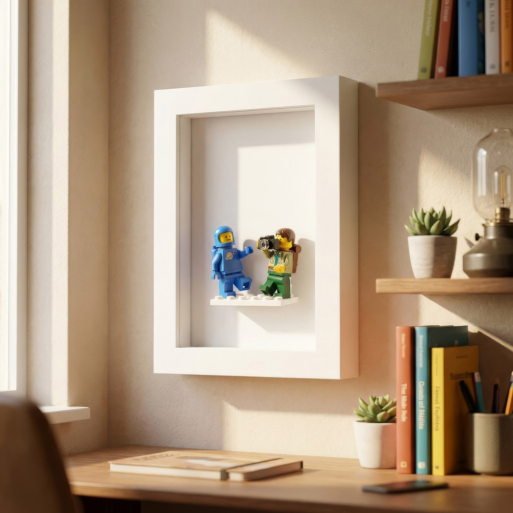 Nicola Spring White Photo Frame 12 x 17 inch with White A4 Mount 5 Pack Image 4