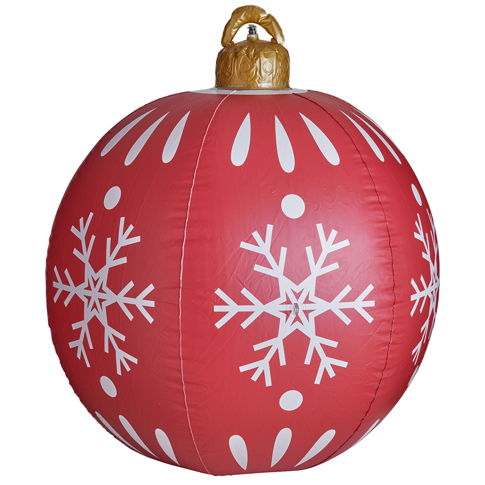 Inflatable 80cm Red Bauble Image 1