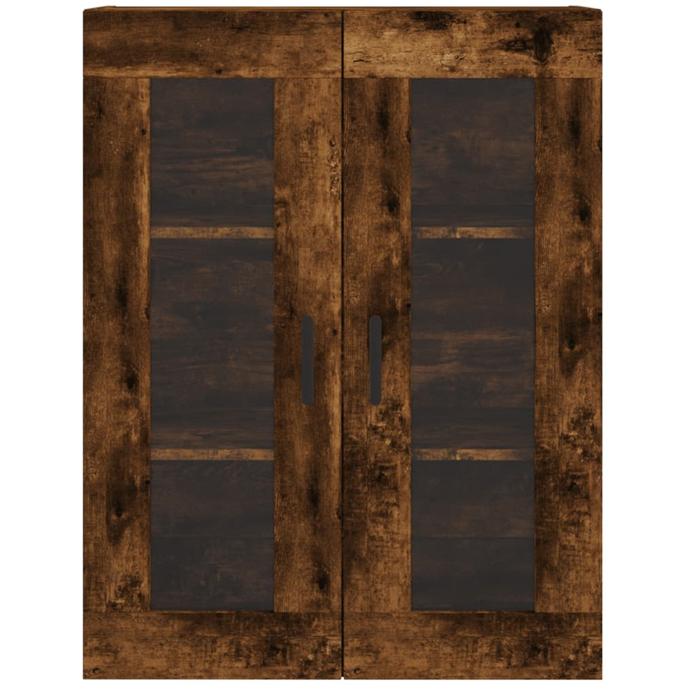 vidaXL 2 Door 3 Shelf Smoked Oak Wall Mounted Cabinet Image 6