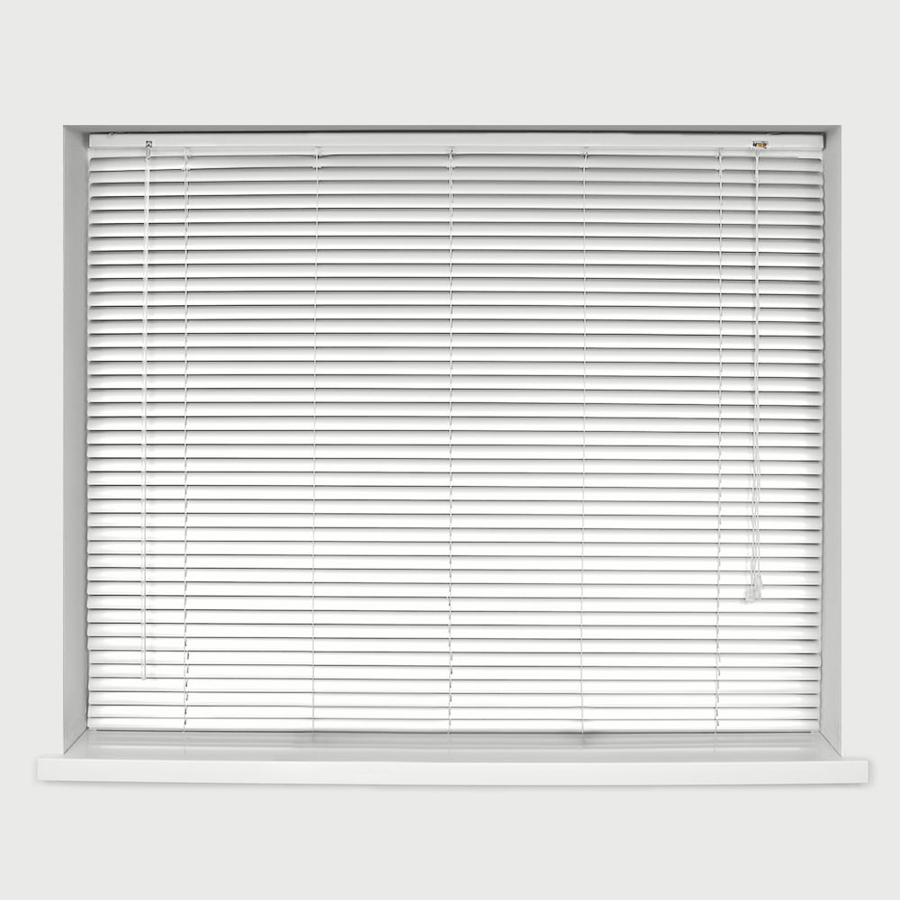 Caecus Aluminium Venetian Blind White 240 x 150cm Image 1