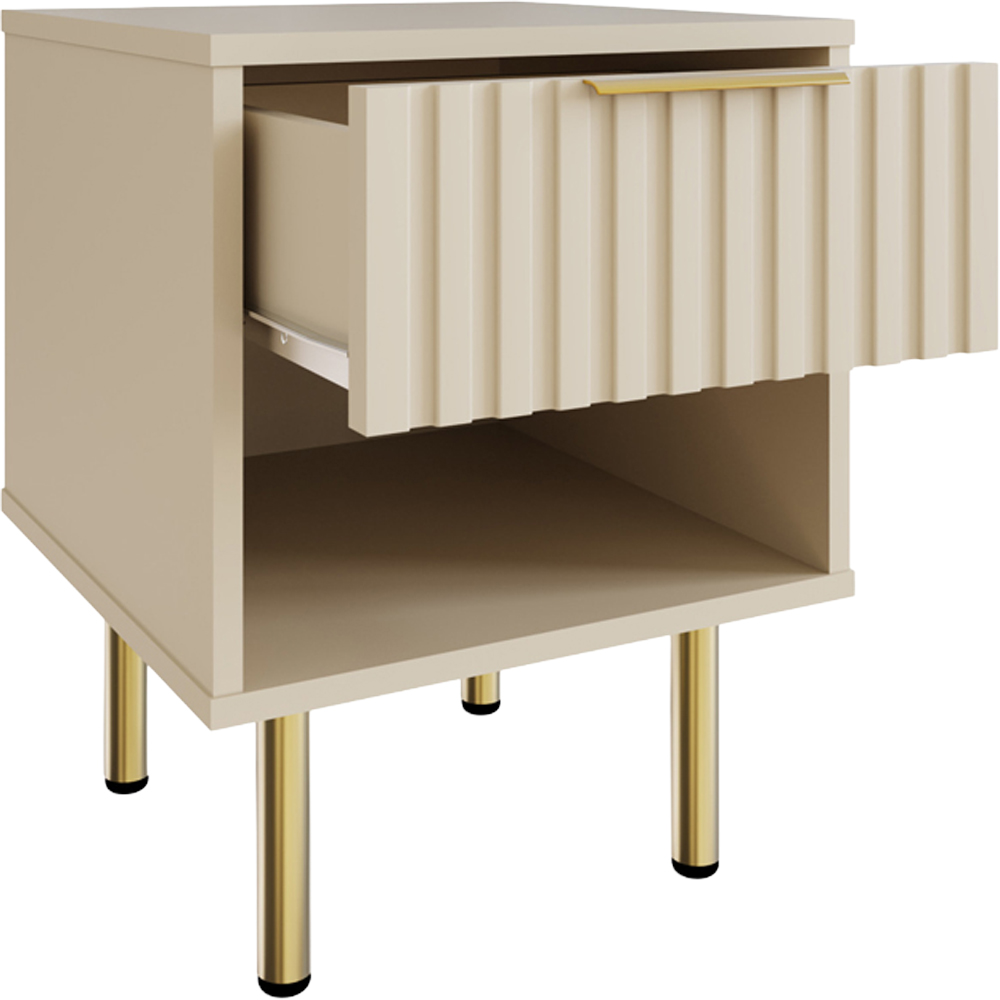 GFW Nervata Cream Lamp Table Image 5