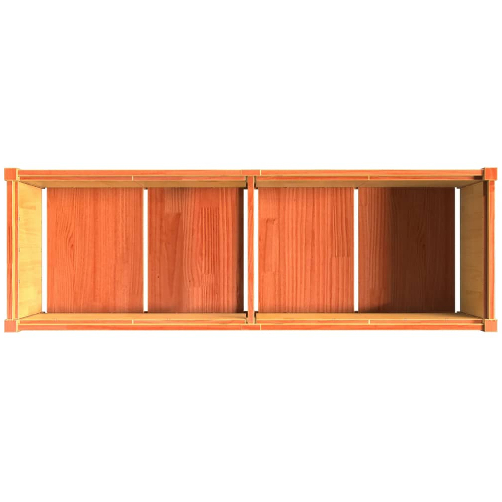 vidaXL Brown Pine Wood Raised Garden Bed 50 x 150 x 50cm Image 6