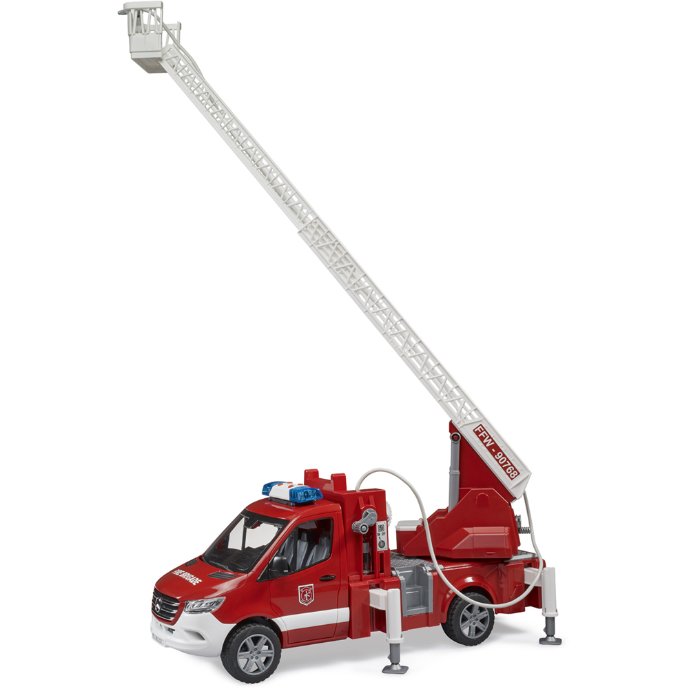 Bruder Kids MB Sprinter Fire Engine with Ladder Water Pump Playset Model Image 6