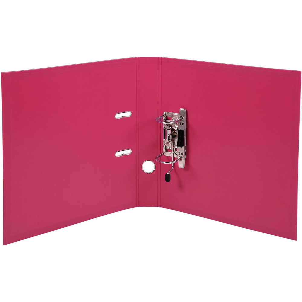 Exacompta PremTouch Raspberry A4 PVC Lever Arch File 10 Pack Image 2