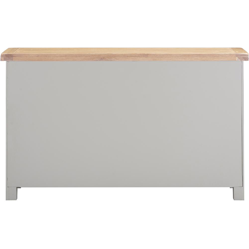 Seconique Windsor 3 Door 3 Drawer Pebble Grey and Oak Sideboard Image 5