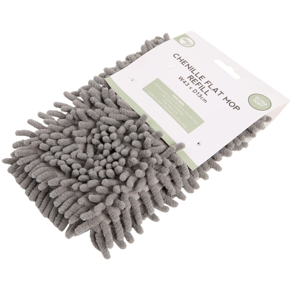 My Home Chenille Head Flat Mop Refill Sage Image 5