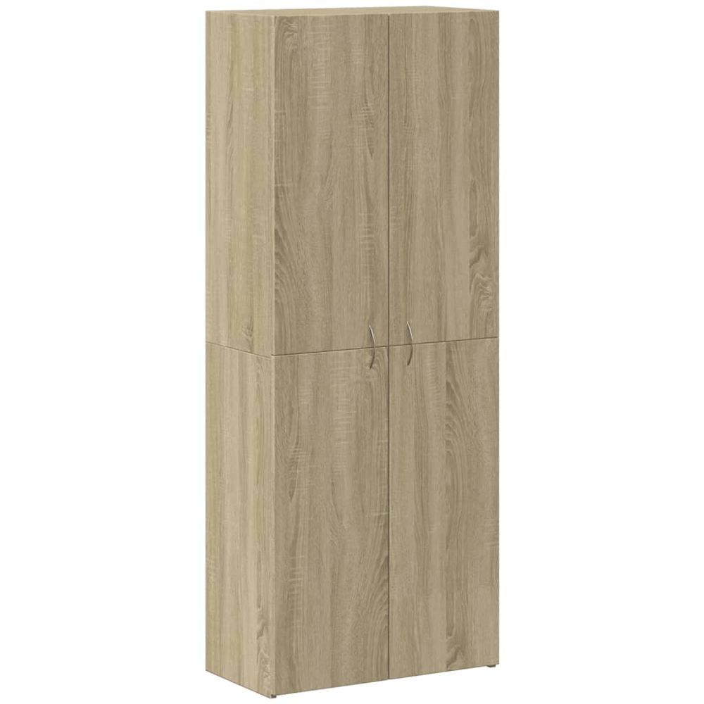 vidaXL 2 Door 4 Compartment Sonoma Oak Tall File Cabinet Image 2