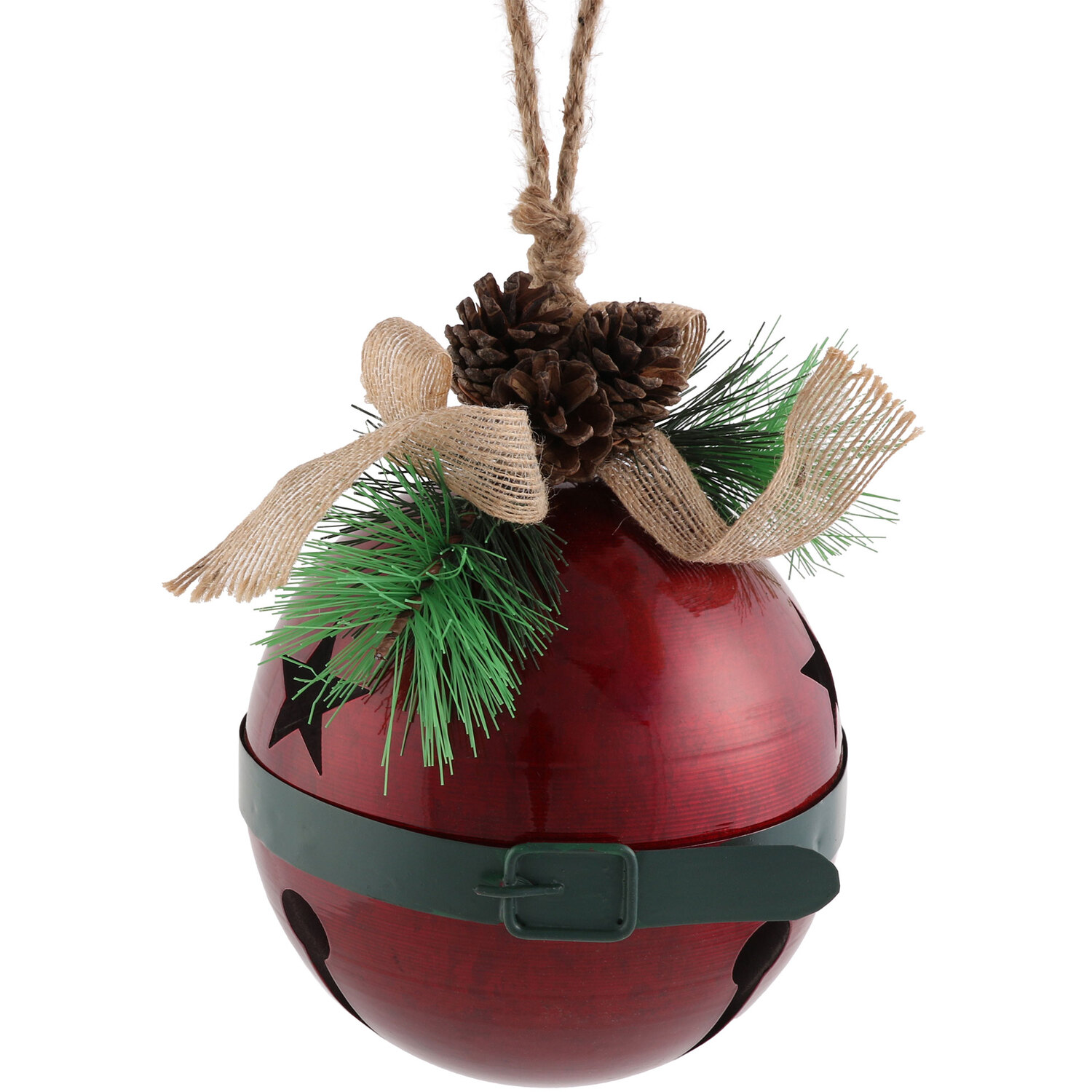 Hanging Santa Bell - Red Image 1