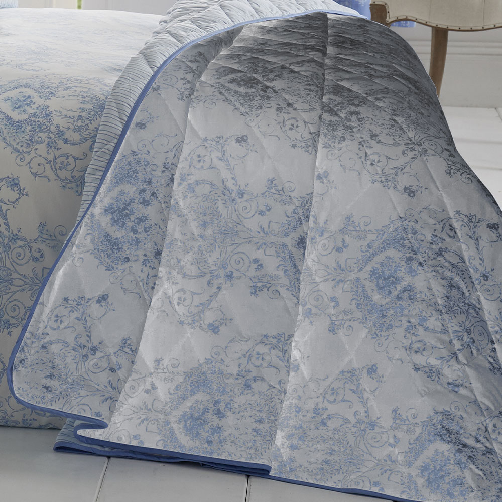 Bellissimo Home Single Blue Toile Duvet Set Image 3