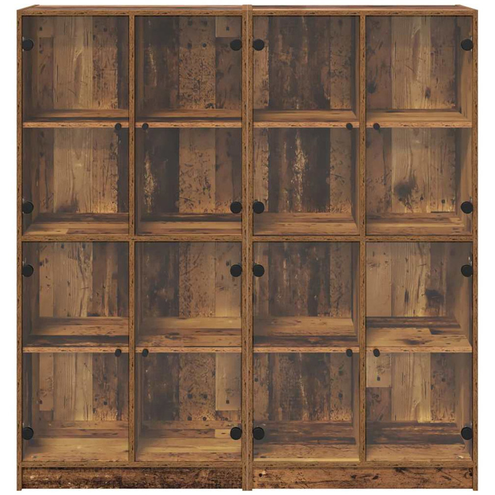 vidaXL 8 Glass Door Old Wood Sideboard Image 6