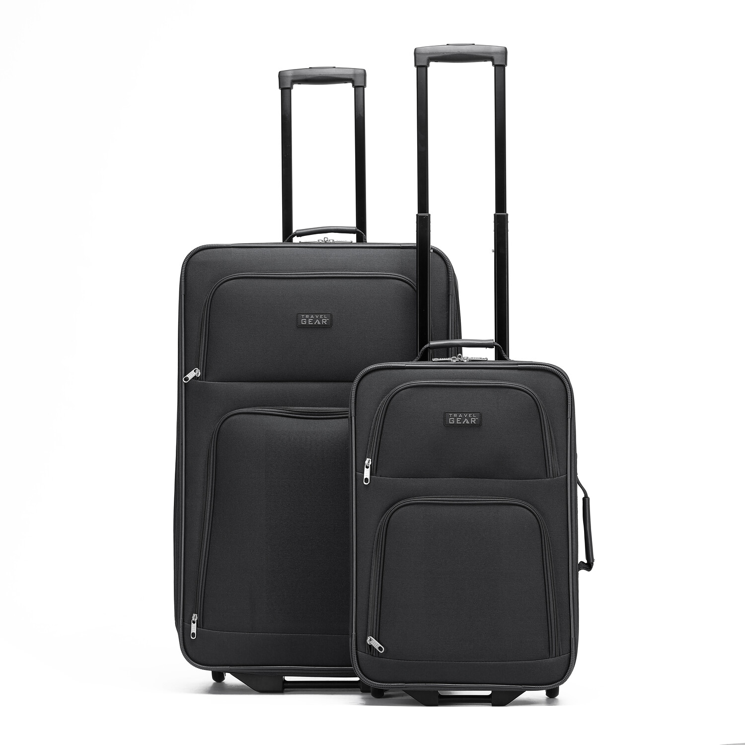 Soft Side Value Luggage Suitcase - Black / Cabin Image 3