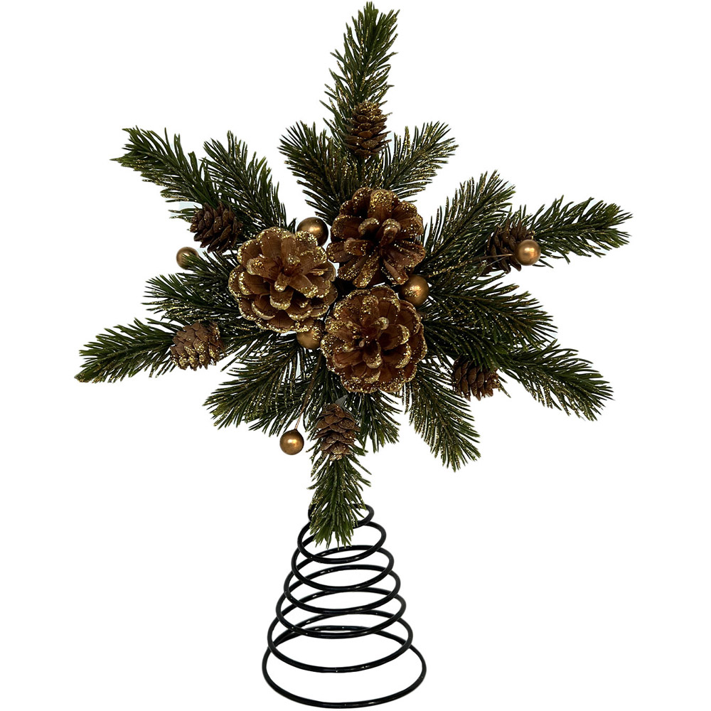 Green Pinecone Christmas Tree Topper Image