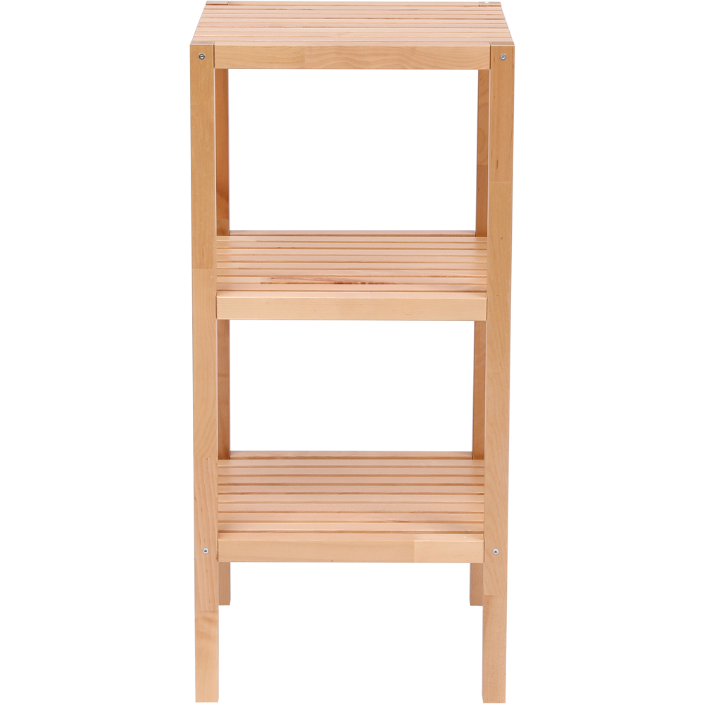 FurnitureHMD 2 Shelf Natural Birch Wood Bookcase Image 3