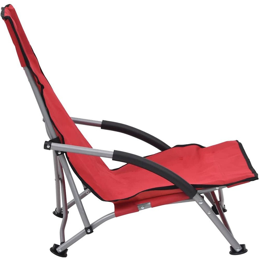 Walplus Set of 2 Red Fabric Foldable Chair Image 5