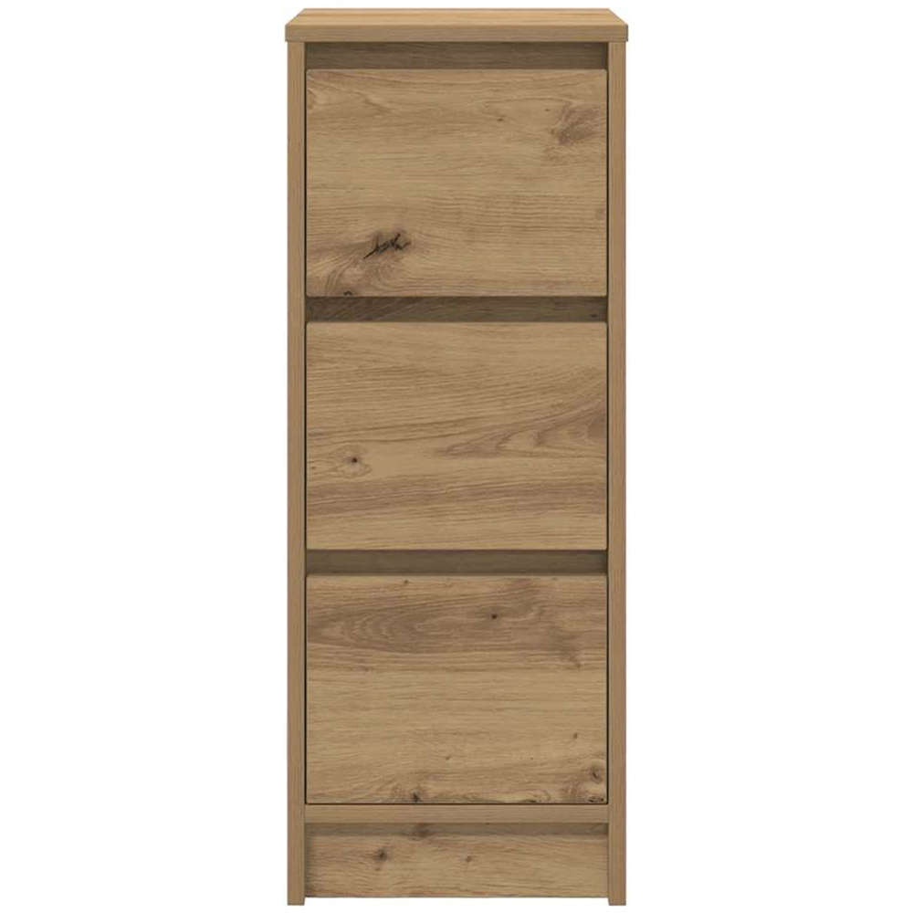 vidaXL 3 Drawer Artisan Oak Sideboard Image 5