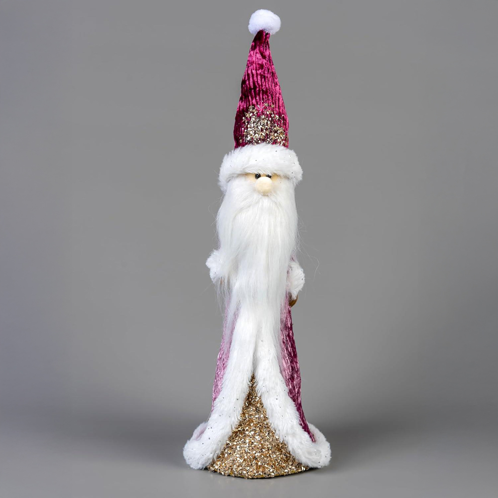 Shatchi Burgundy Santa Figurine 34cm Image 2