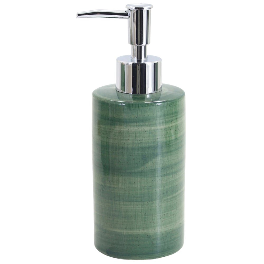 Ceramic Glaze Soap Dispenser Green Image