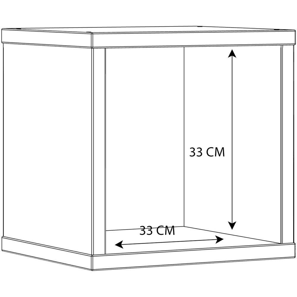 Florence Mauro Single Shelf White High Gloss Bookshelf Image 9