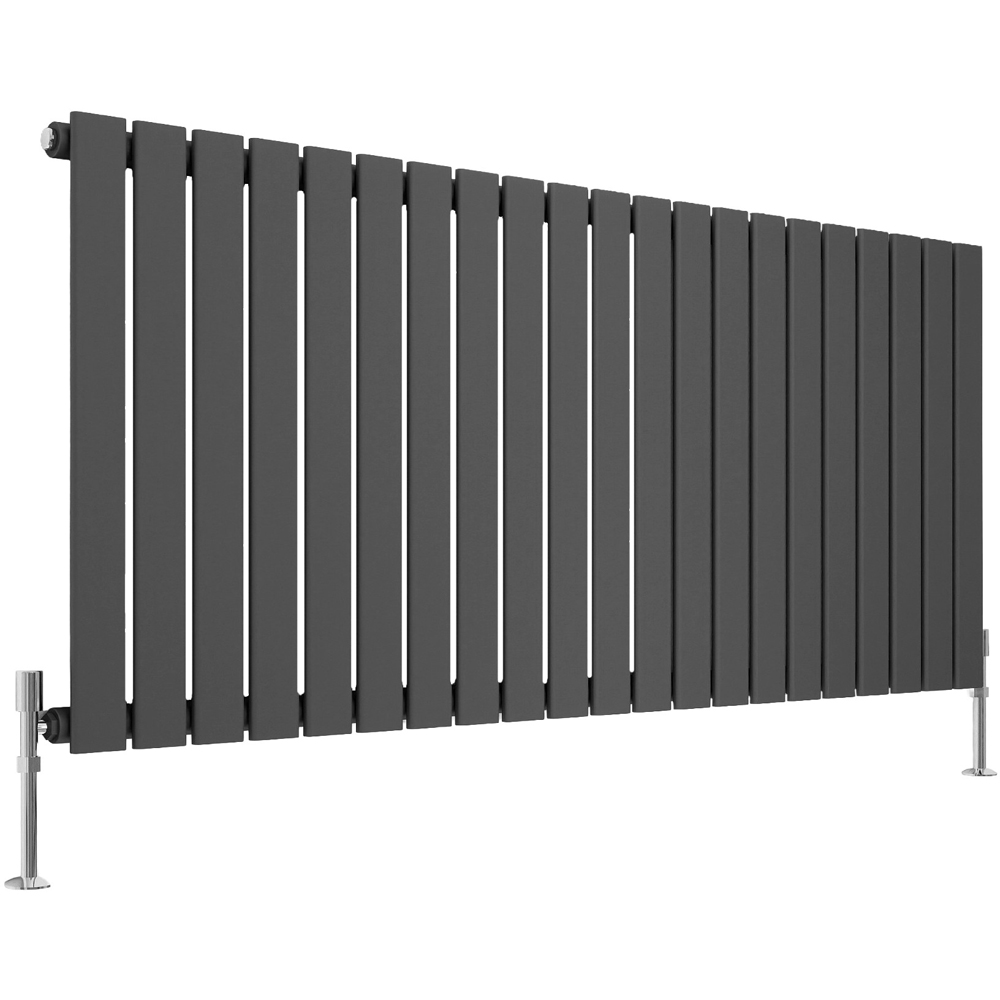 Stech Homes 3779 BTU Anthracite Single Panel Radiator 600 x 1428mm Image 1