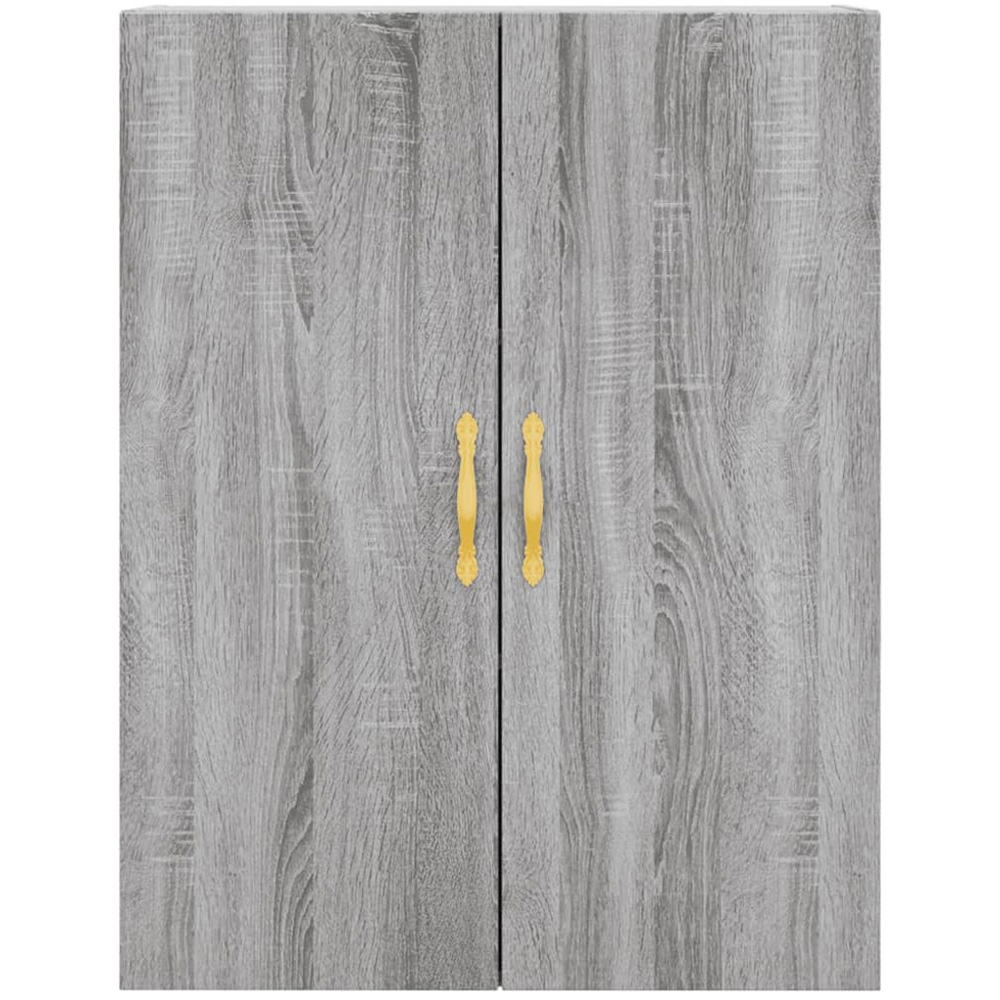 vidaXL 2 Door Grey Sonoma Wall Mounted Cabinet Image 7