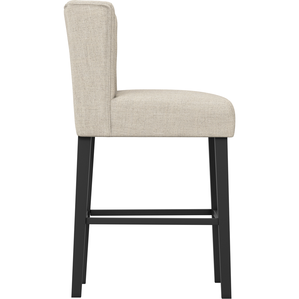 LPD Home Shay Stone Linen Winged Back Counter Stool Image 4