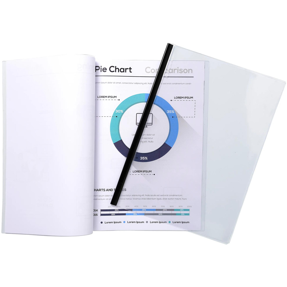 Exacompta Serodo Crystal PVC Presentation Covers 5 Pack Image 2