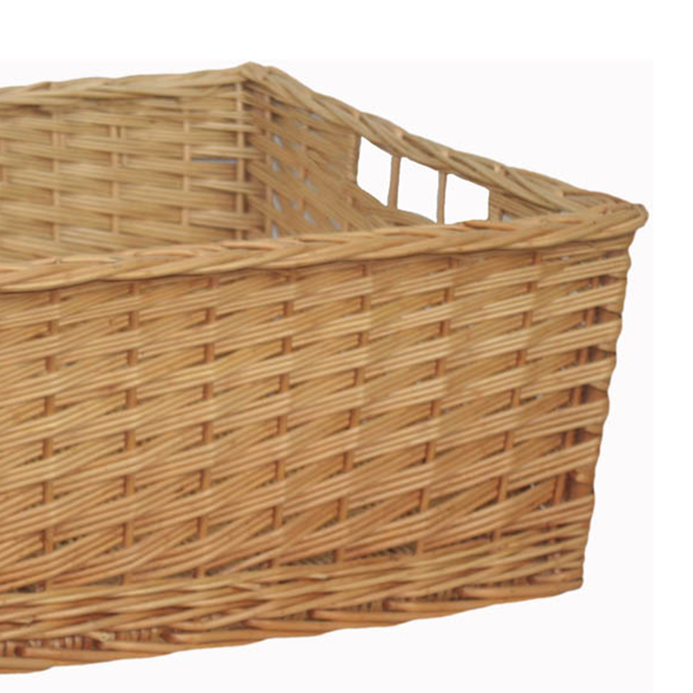 Red Hamper Large Kitchen Storage Wicker Basket Wilko