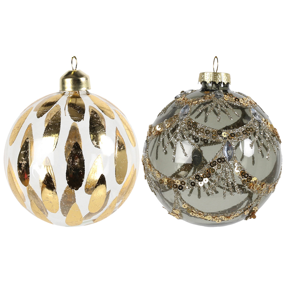 Gold Detailed Bauble - Gold Image 1