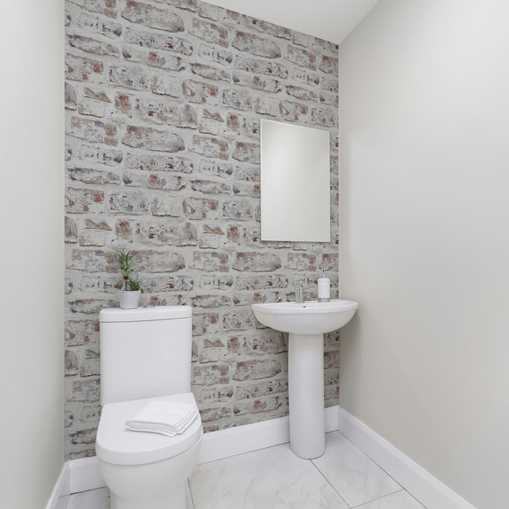 Arthouse Washed Wall White Wallpaper Image 5