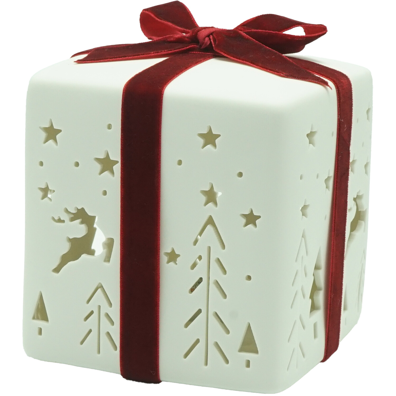 LED Decorative Present White and Red Image 12