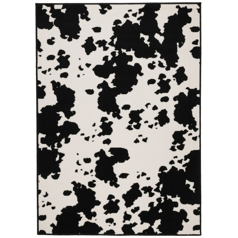 Homemaker Maestro Monochrome Cow Print Rug 160 x 230cm Image 2