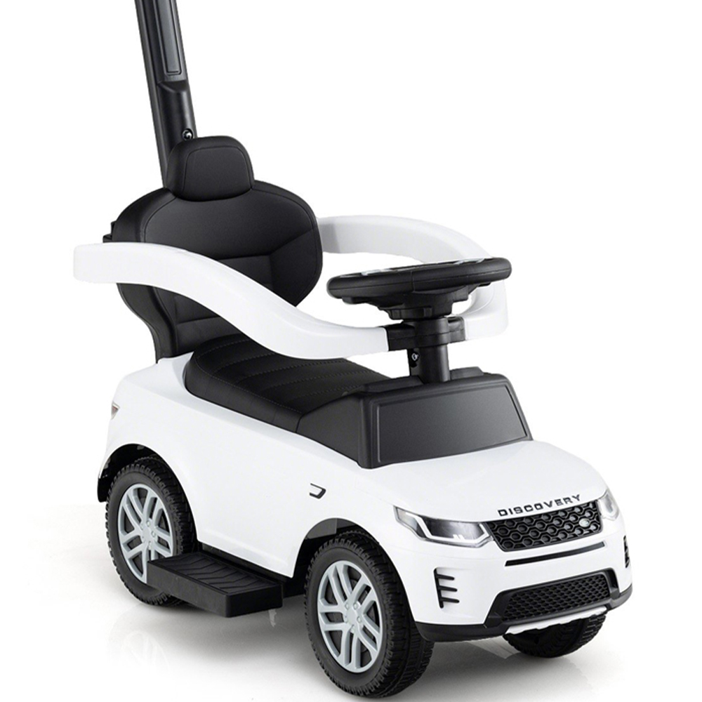 Costway 3-in-1 Toddler White Licensed Land Rover Discovery Ride On Push Car Image 4