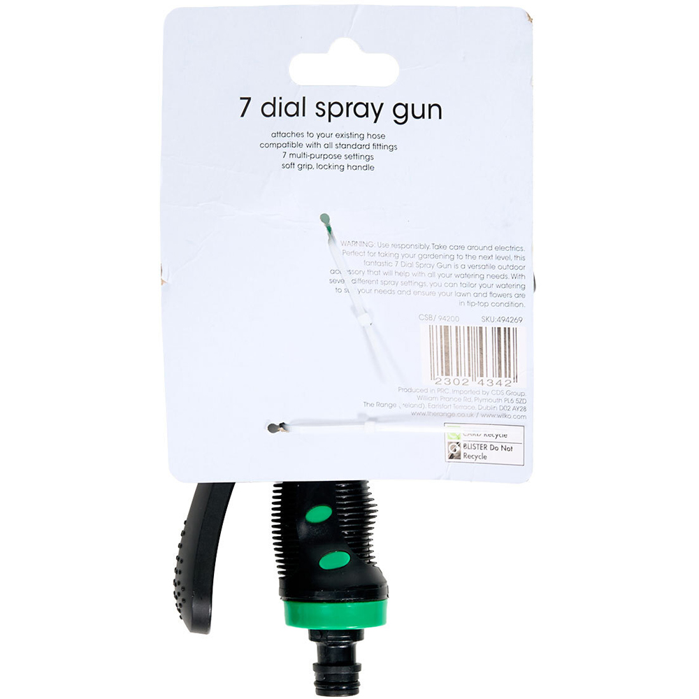 7 Dial Garden Spray Gun Image 3