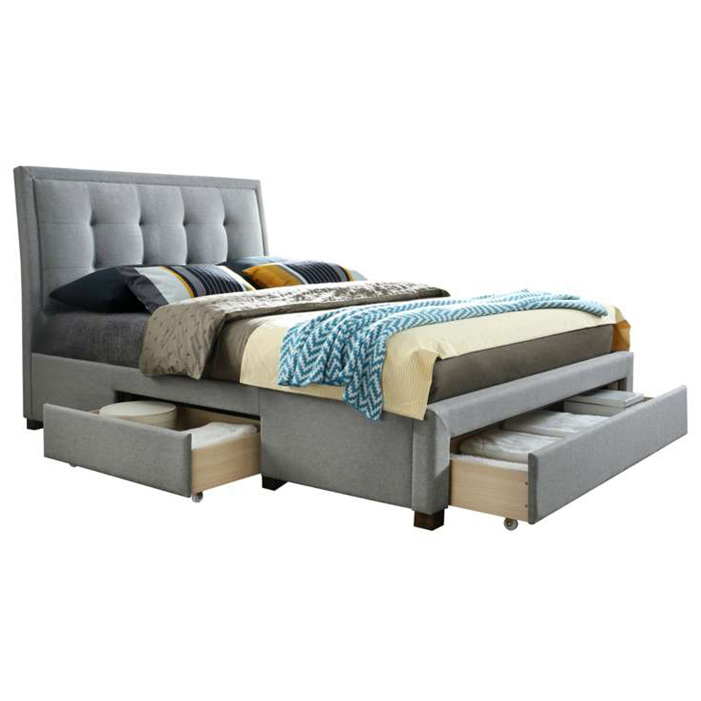 Shelby Double Grey Bed Frame Image 3