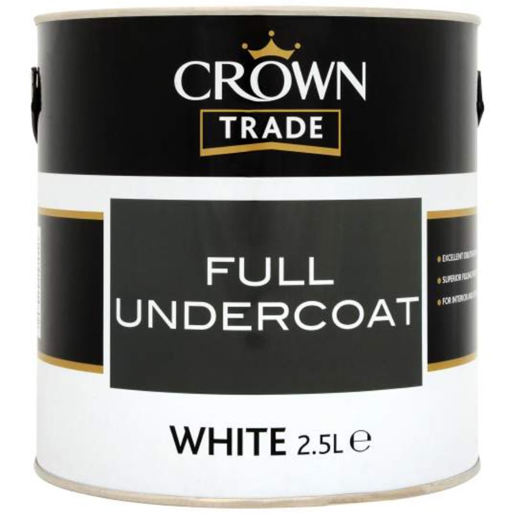 Crown Trade White Full Undercoat 2.5L Image