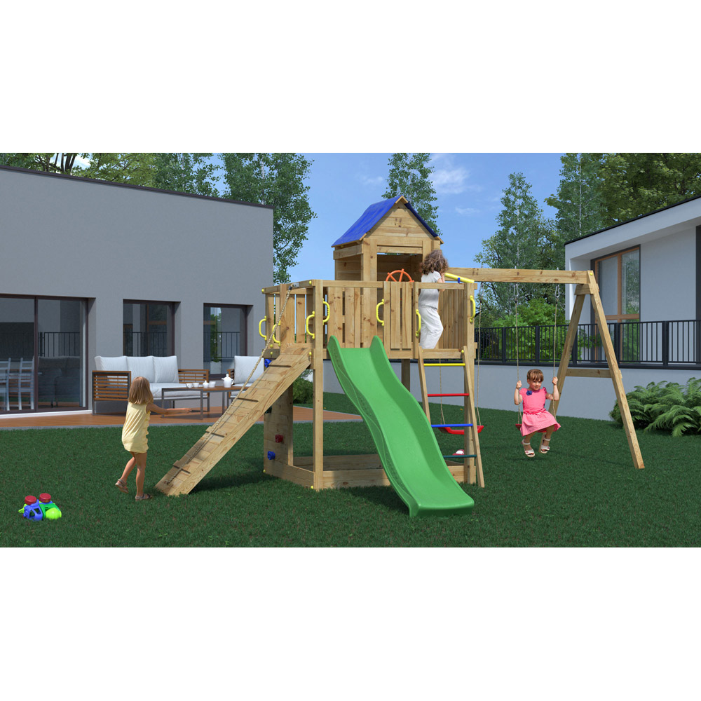 Shire Kids Treehouse with Double Swing Image 2