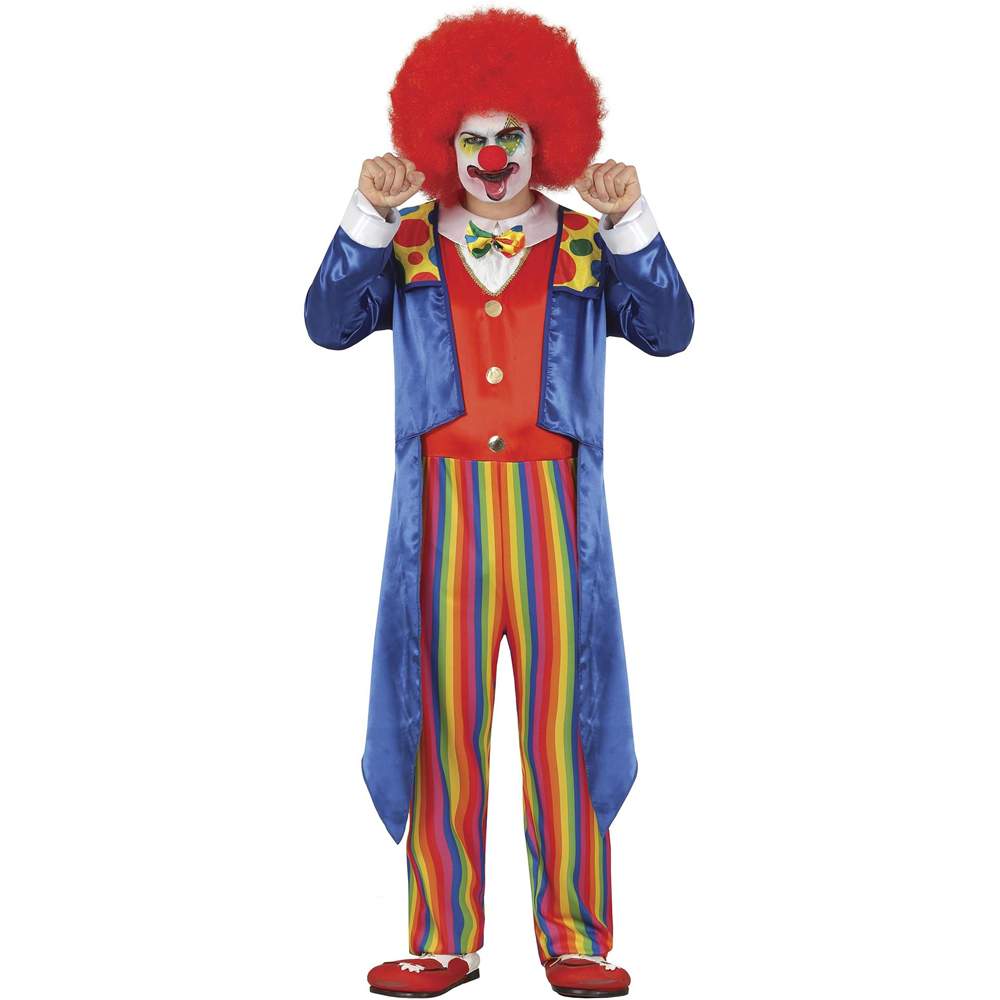 Fiestas Guirca Multicolour Clown Halloween Costume 52 to 54 Years Image 1