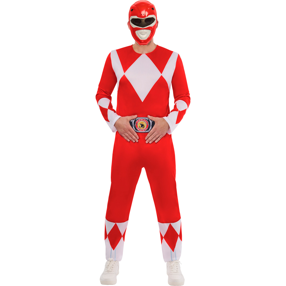 Power Rangers Mighty Morphin Red Ranger Adult Costume Small Image 4
