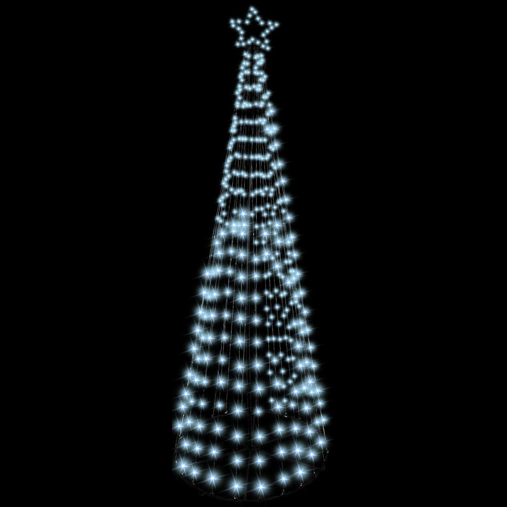 Shatchi Cool White LED Pre Lit Maypole Artificial Christmas Tree 4.7ft Image 3