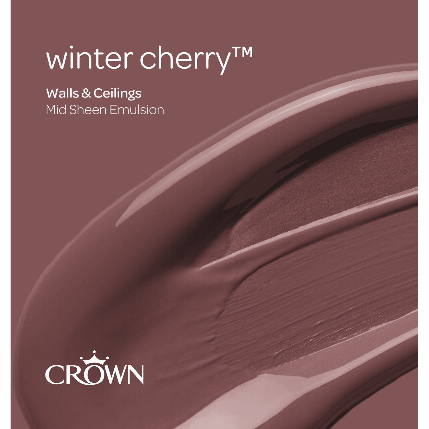 Crown Walls & Ceilings Winter Cherry Mid Sheen Emulsion Paint 2.5L Image 4