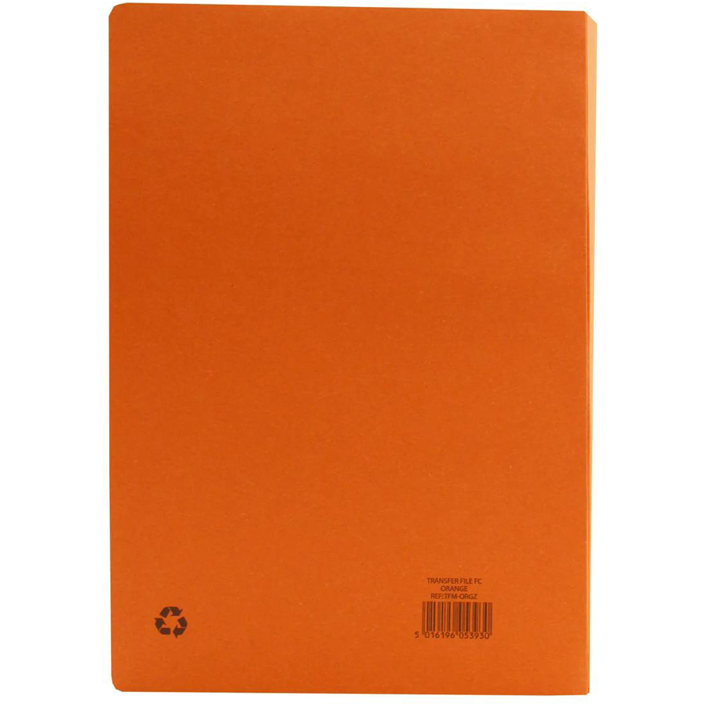Exacompta 285gsm Orange Foolscap Spiral File 25 Pack Image 6