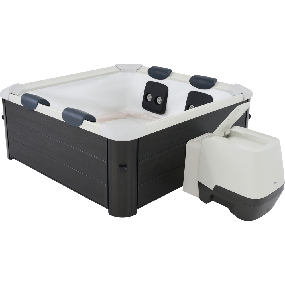MSpa Oslo 6 Person Grey Rigid-Wall Hot Tub with Smart App Control and Remote-Controlled LED Image 6