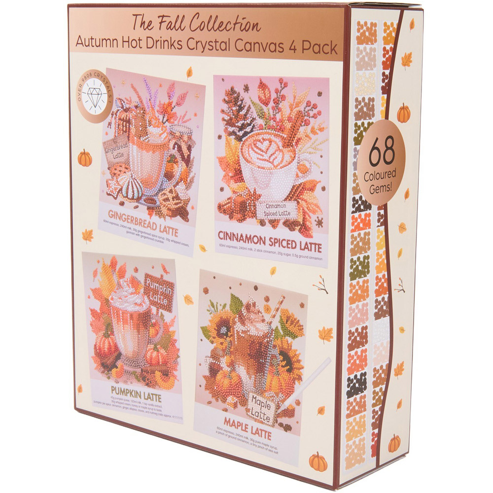 Autumn Hot Drinks Crystal Canvas Kit Image 3