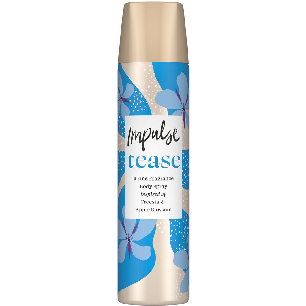 Impulse Tease Blend of Natural Scents Body Spray Deodorant 75ml 6 Pack Image 3