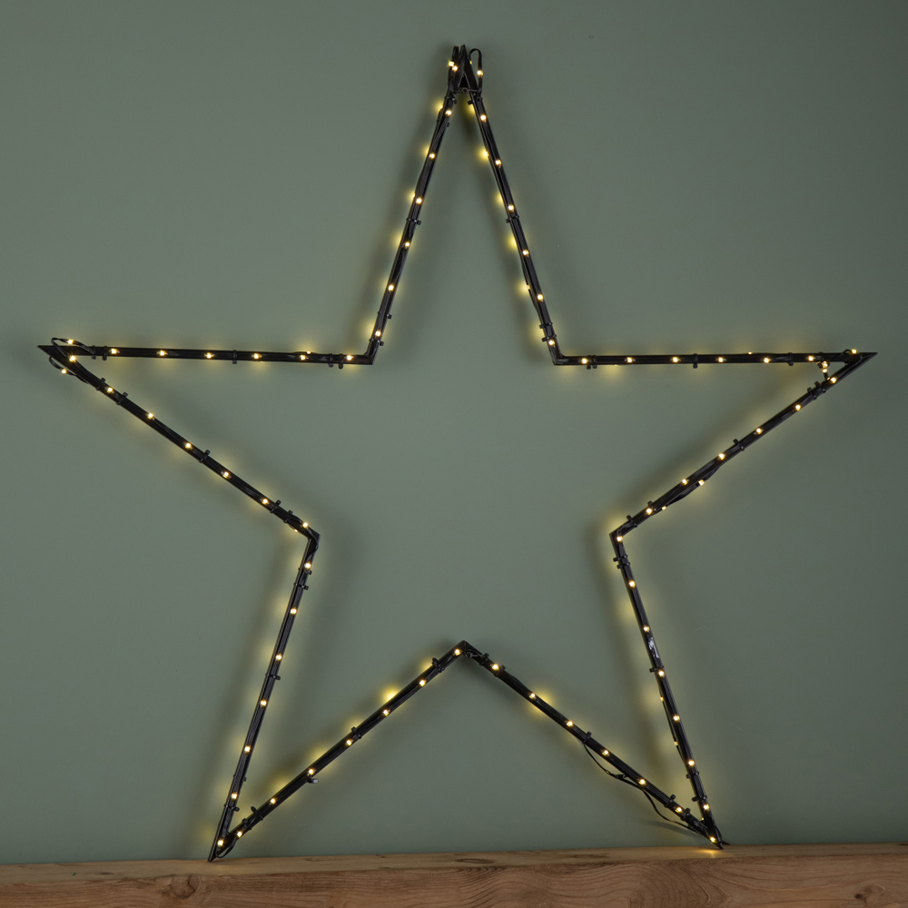 Samuel Alexander 136 Warm White LED Dewdrop Metal Christmas Star with Stake Image 4