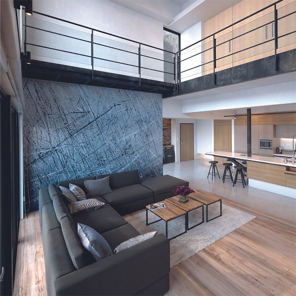 Origin Murals Vintage Wood Effect White Wall Mural Image 3