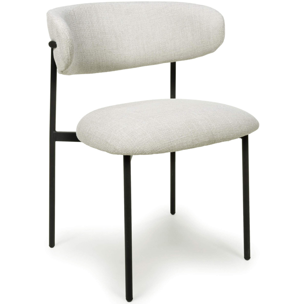 Shankar Marisa Set of 2 Natural Linen Dining Chair Image 2