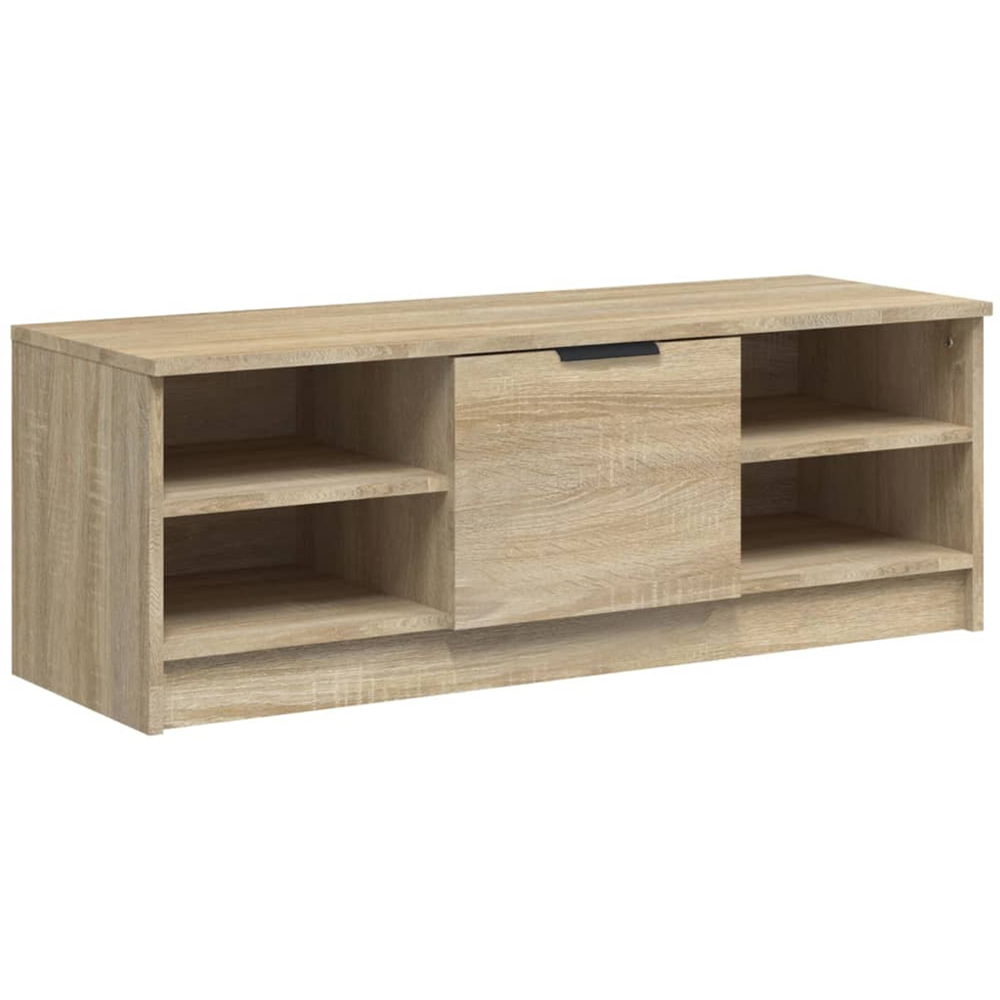 vidaXL Single Door 4 Shelf Sonoma Oak TV Cabinet Image 2